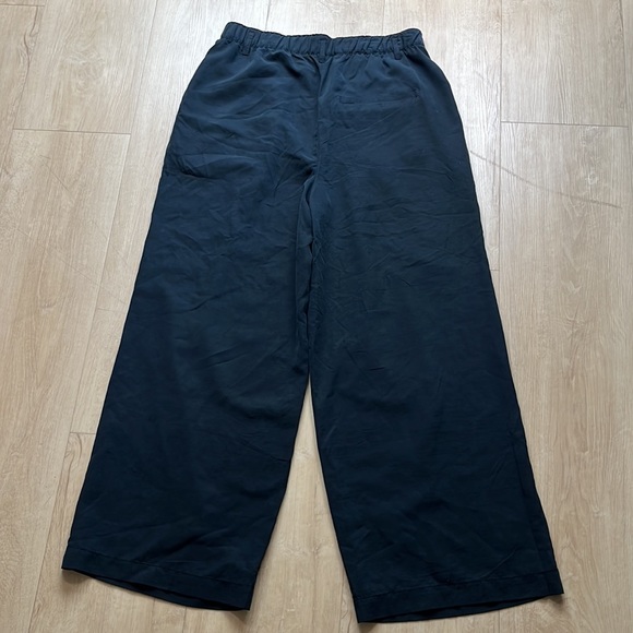 Free People Nothin' To Say Pleated Trousers in Black Size Medium 0965 - Picture 7 of 10